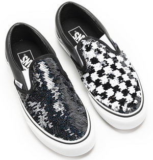 womens sequin vans