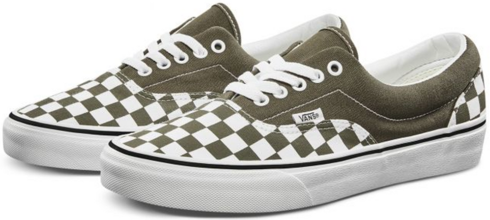 vans era checkerboard beech