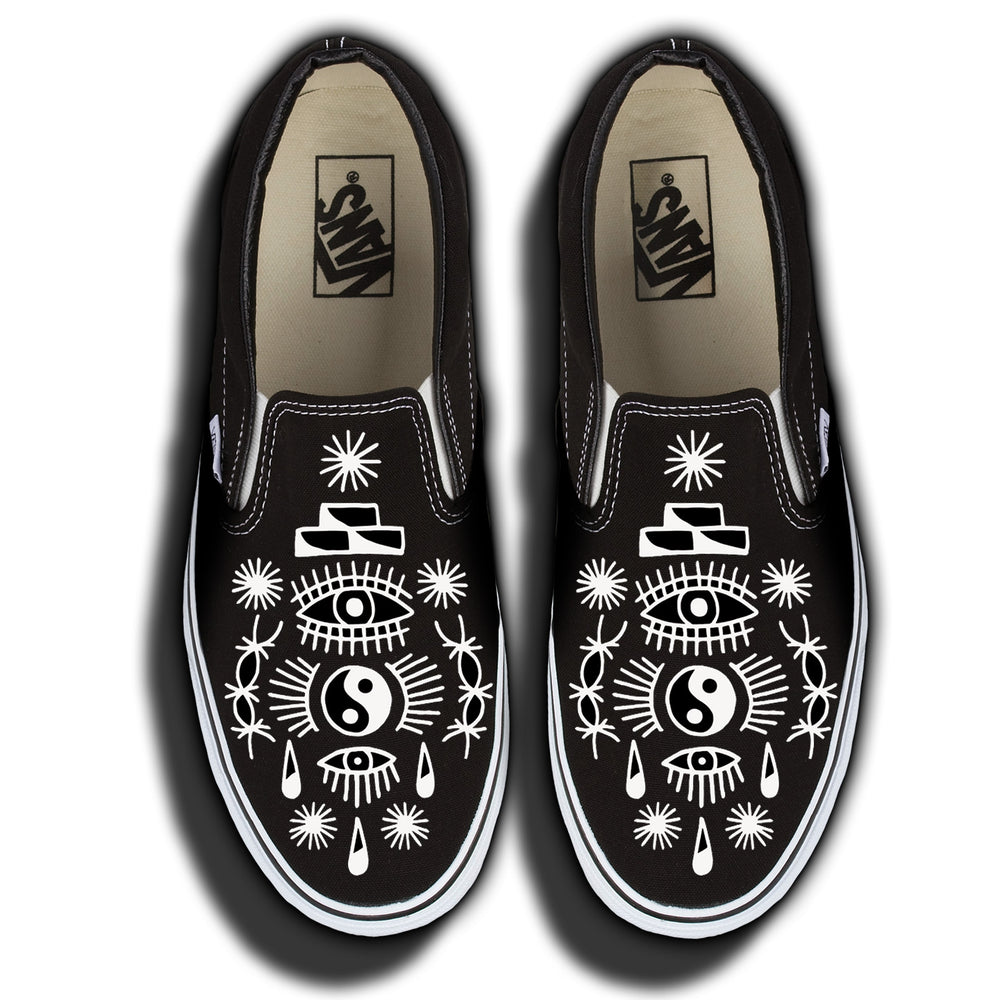 vans yin yang slip on