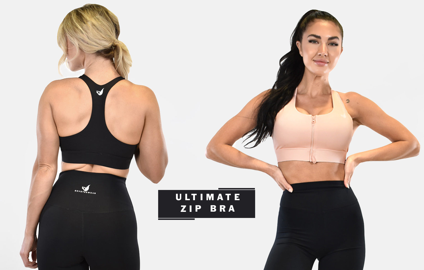 Devoteewear Ultimate Zip Sports Bra