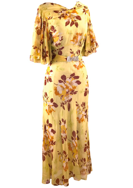 1930s chiffon dress