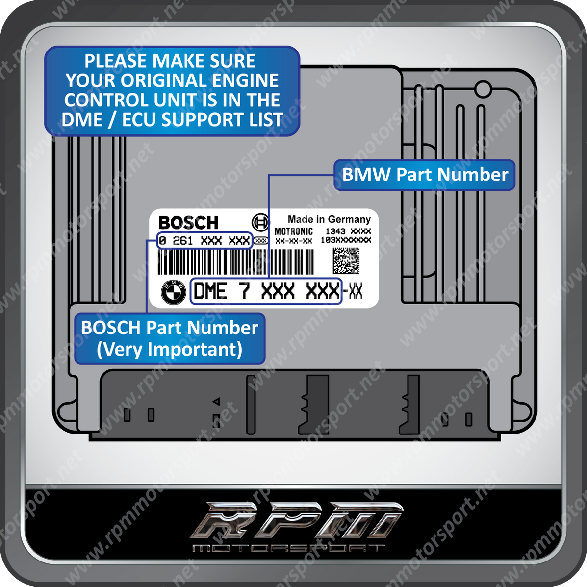 BMW E63 E64 (6 Series) ME9.2 Remanufactured ECU 03/2005 to