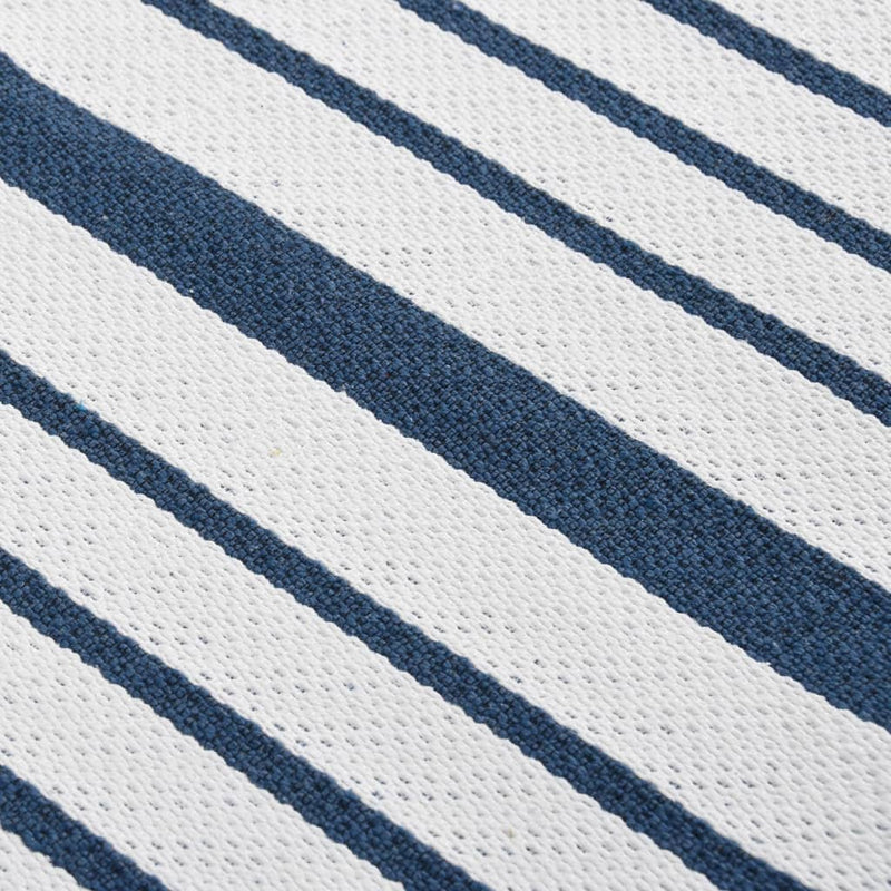 Teppich Marineblau 160x230 cm Baumwolle