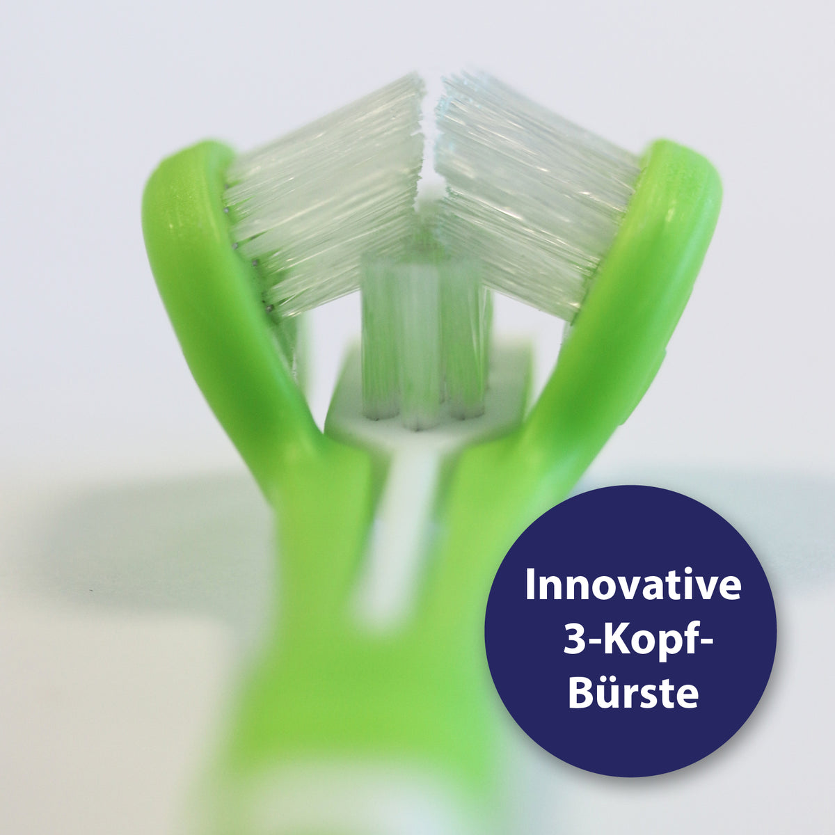 Innovative 3-Kopf-Zahnbürste