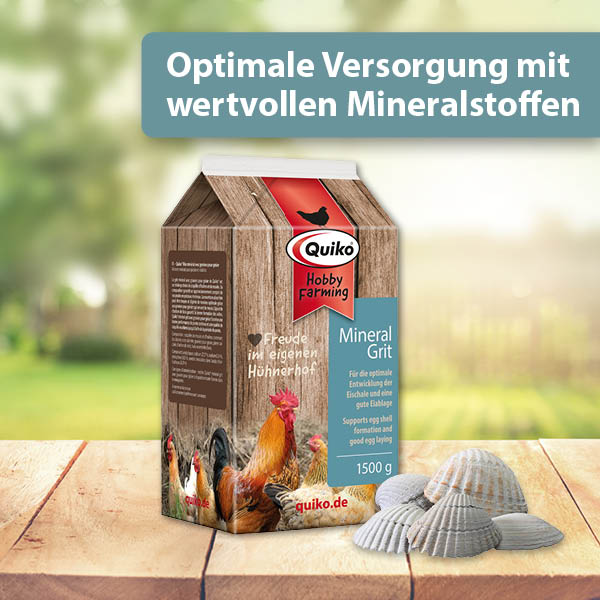 Quiko Hobby Farming - Mineralgrit mit Magenkiesel Content 01