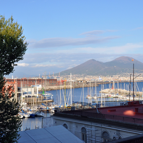 Italy dockyard with boats