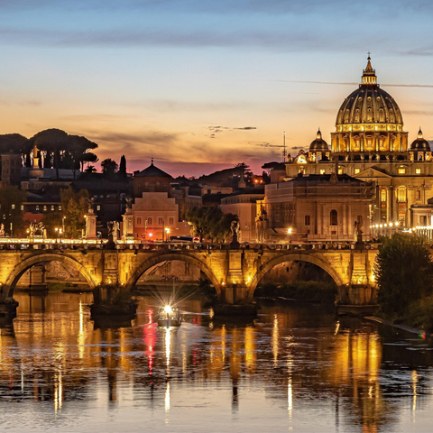 Italy lake and bridge