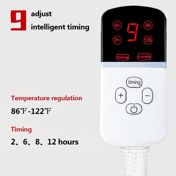 Pet Heating Pad with Timer and Temperature Adjustment Function