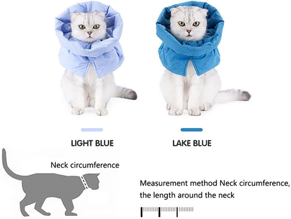 Adjustable Cat Cone Collar, Soft Elizabethan E Collar for Cats