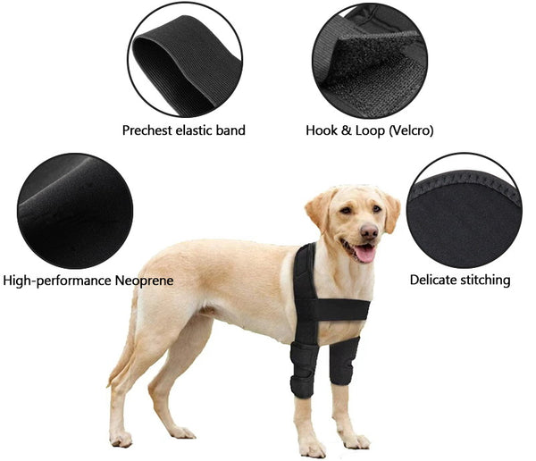 dog elbow pads details