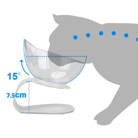 Elevated Cat Bowls 4 different angles and height Tilted Platform Pet Feeder