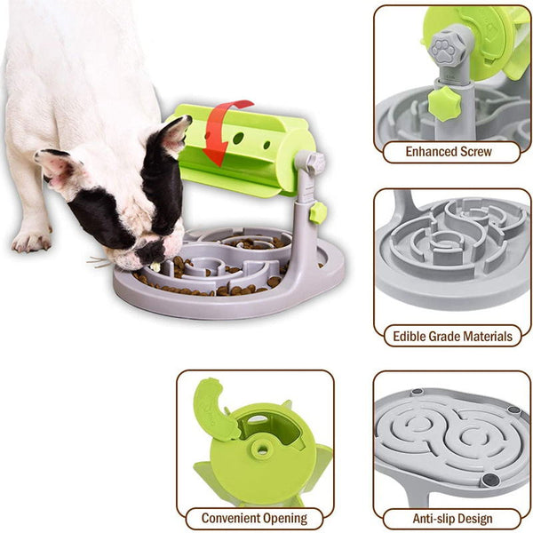 dog puzzle slower feeder toy details