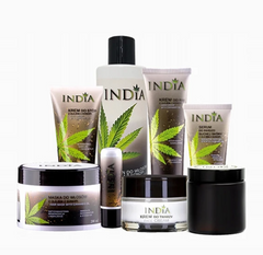 gotowy zestaw kosmetykow CBD INDIA