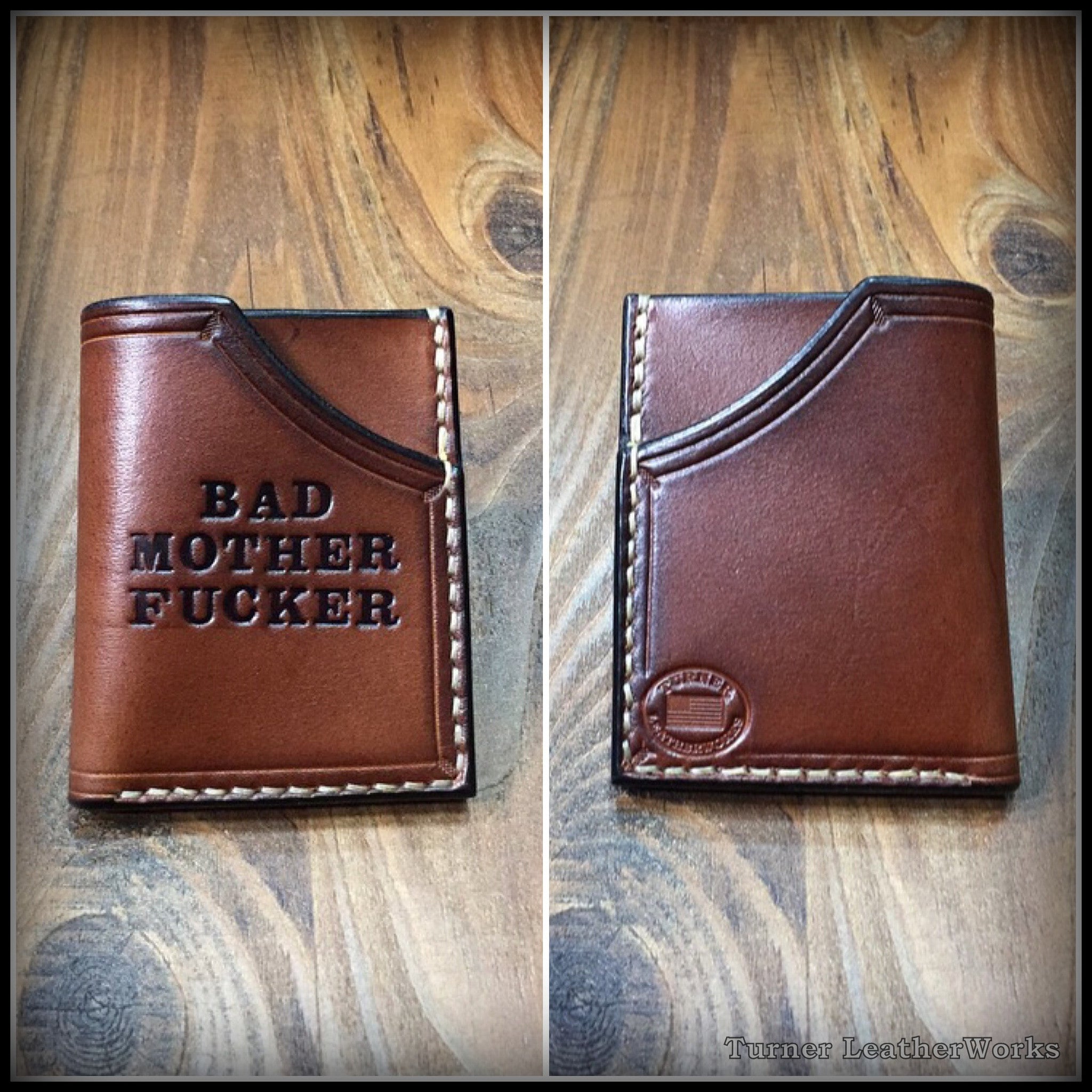 Handmade Leather Minimalist Front Pocket Wallet | Turner Leatherworks