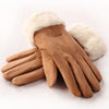 Women Winter Gloves Ladies Girls Outdoor Heat Full Finger Lined Driving Glove Fur Mittens guantes mujer перчатки женские|Women's Gloves|