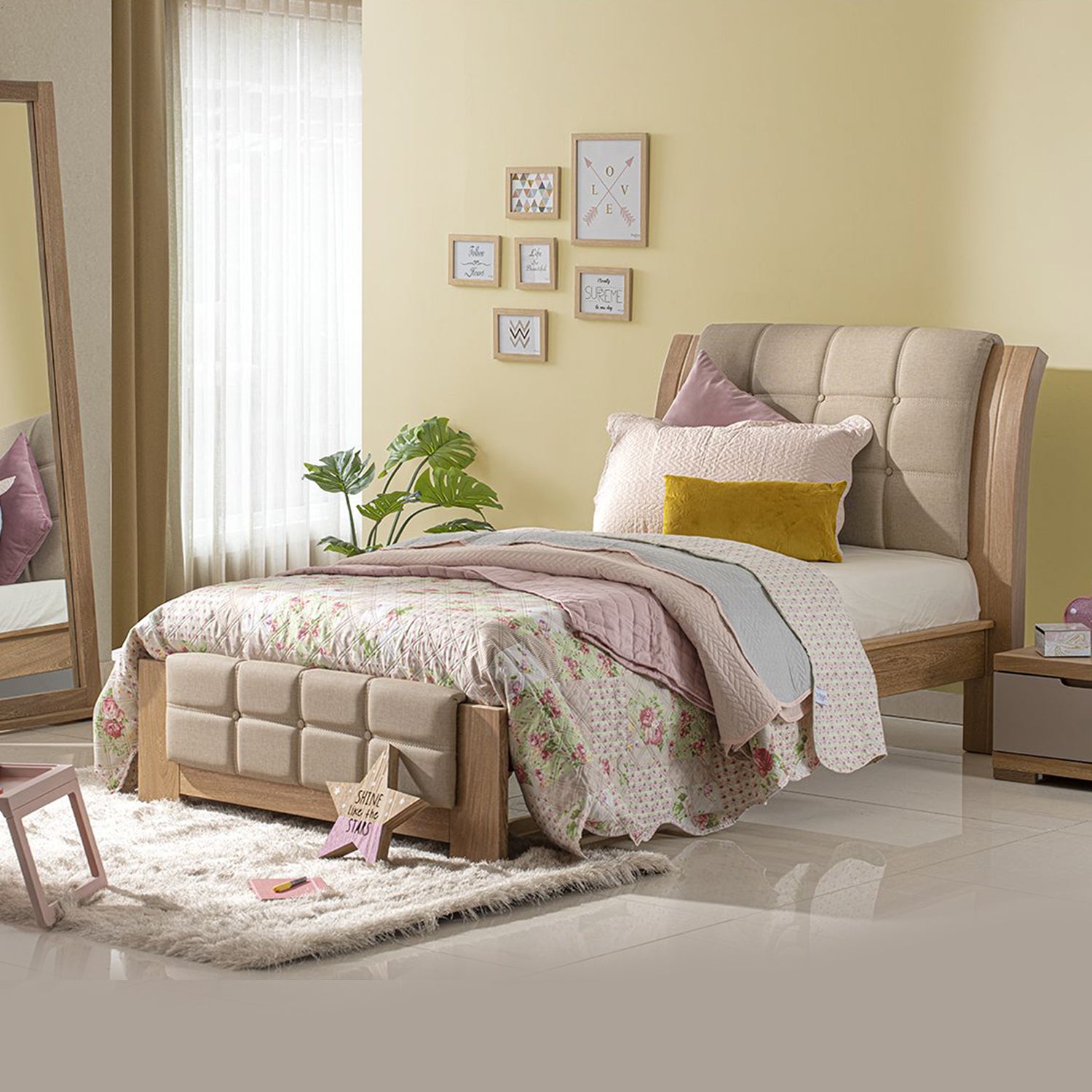 Cama Queen Athos Perla — Muebles Jamar Panamá