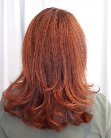 Auburn red natural hair color user's report @hiljaekokamamo.