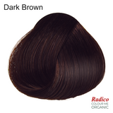 Dark Brown Organic Hair Color Sample.