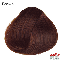 Brown Organic Hair Color Sample.