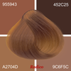 Beige Blonde Organic Hair Color. Dark Skin Tone.