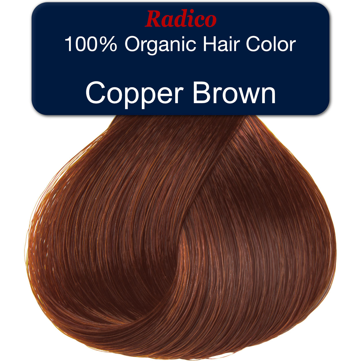 Get a Natural-Looking Copper Brown with 100% Organic Hair Dye. – Radico USA