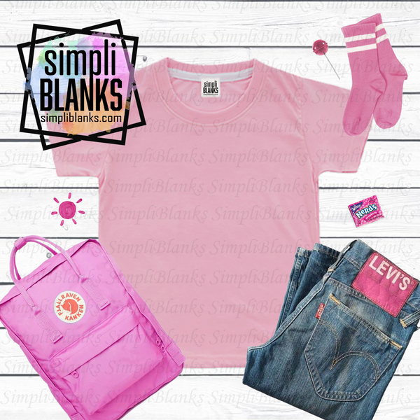 Download Pink Shirt Mockup Kids Simpli Blanks