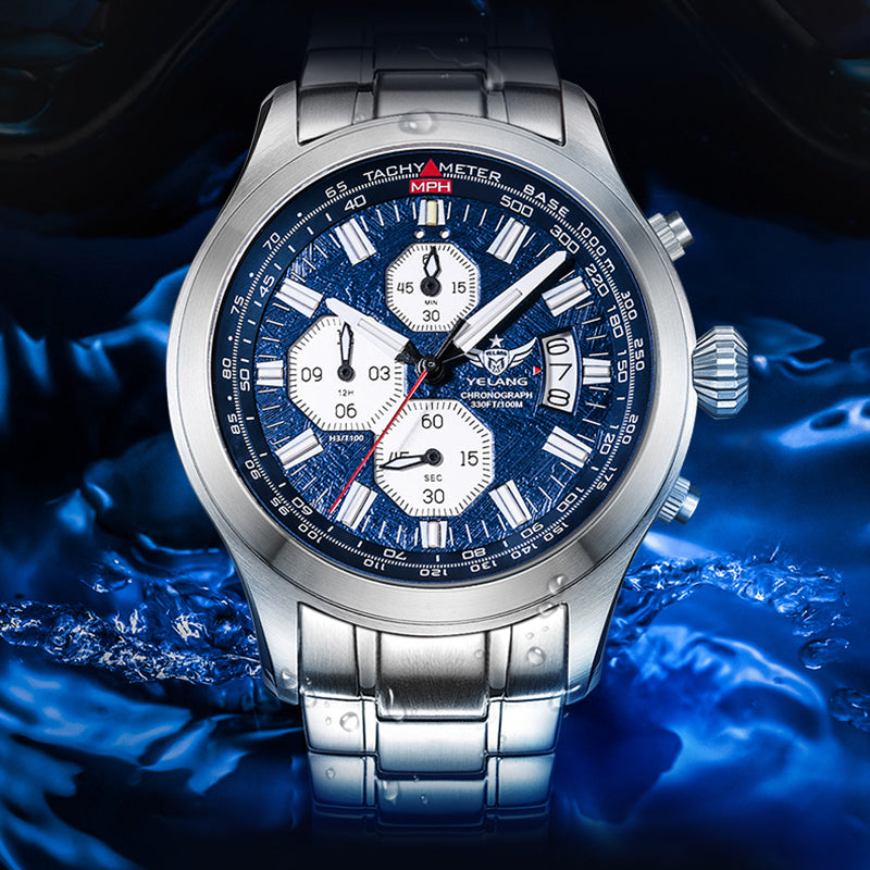 Sports Watches for Menes | Men Chronograph Tritium Quartz Watch ...
