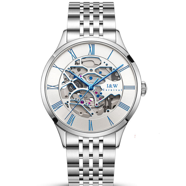 Skeleton Watches | Miyota Automatic Men Stainless Steel Watch 522G ...