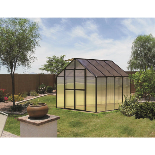 Monticello Premium Edition Black Greenhouse, Size: 8' x 8