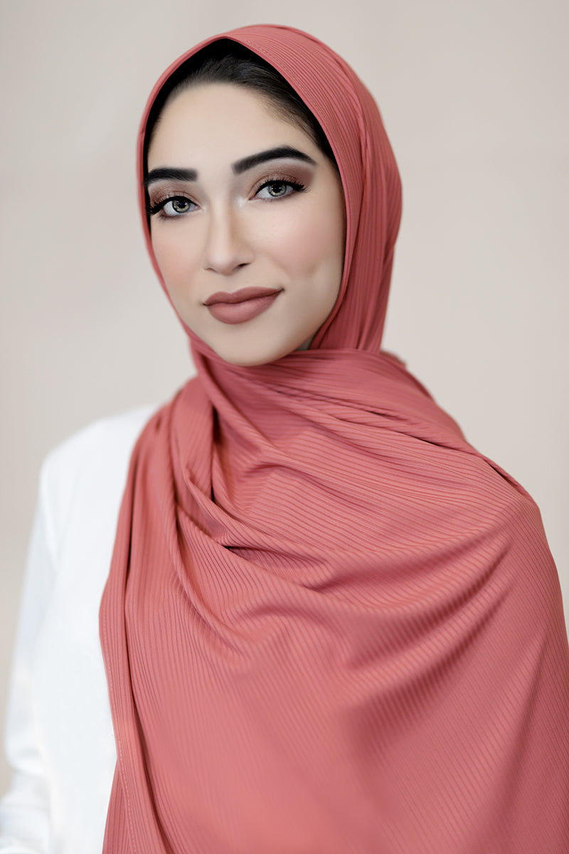 Muslim Scarves - BURGUNDY Ribbed Jersey Hijabs - Online Hijab Stores –  Hijabs&More