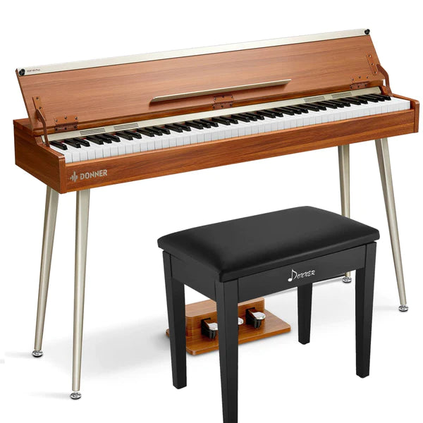DONNER DDP-80 PLUS Wooden Style 88 Key Weighted Digital Piano at Donner