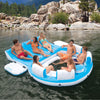 Splash 'N Chill, Inflatable Relaxation Island, 145"X125"X20"