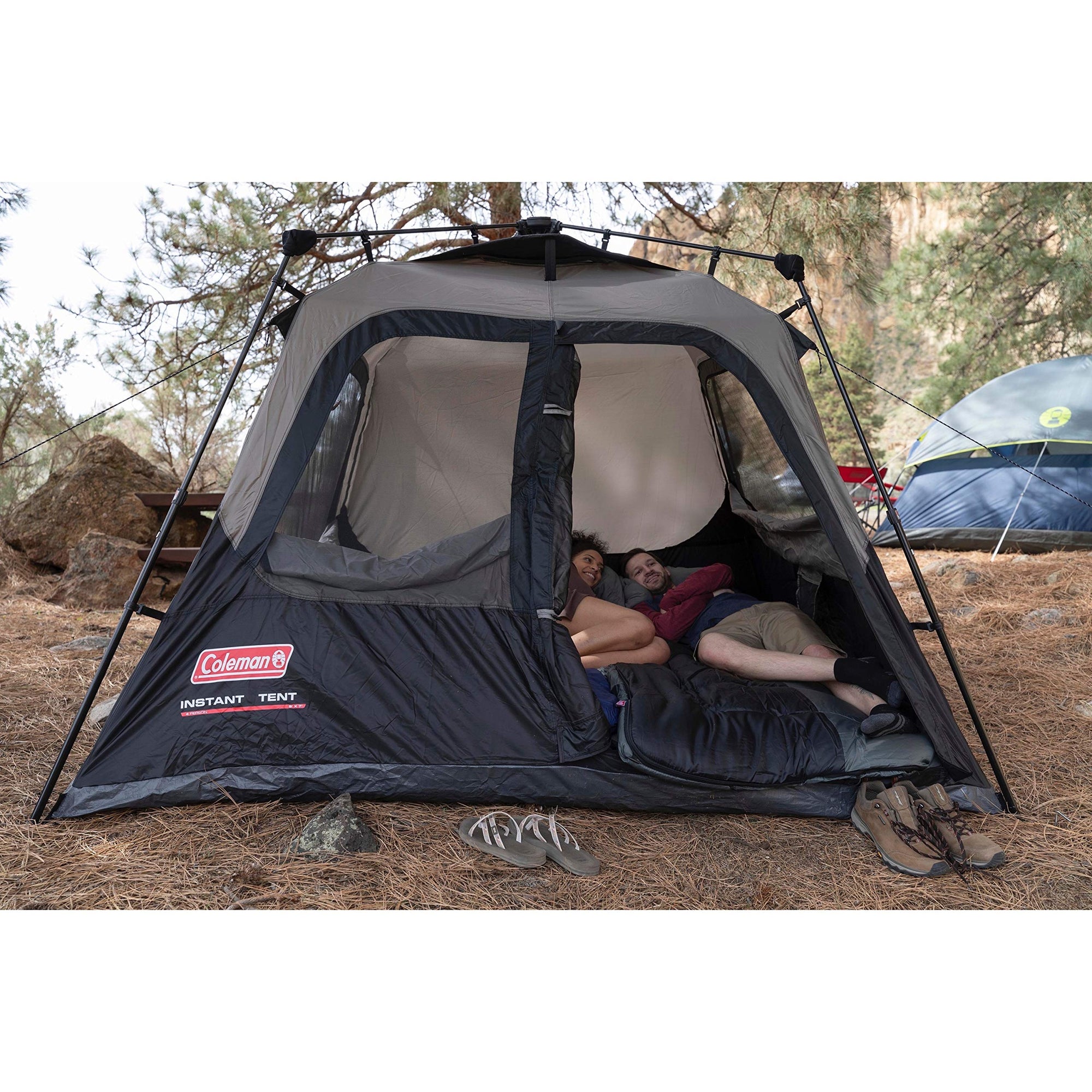 Coleman Cabin Tent with Instant Setup in 60 Seconds - Camping