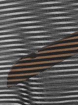 Mens Sheer Striped Turtleneck Short Sleeve T-Shirt SKUK63275 Nav Image 4