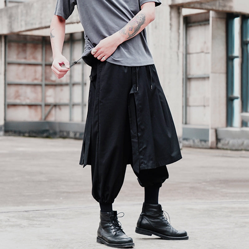 Mens Gothic Punk Hippie Loose Wide Leg Pants SKUF15799 – INCERUNMEN