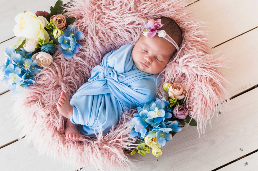 Choose a flower bouquet instead if the baby already has a lot of baby items