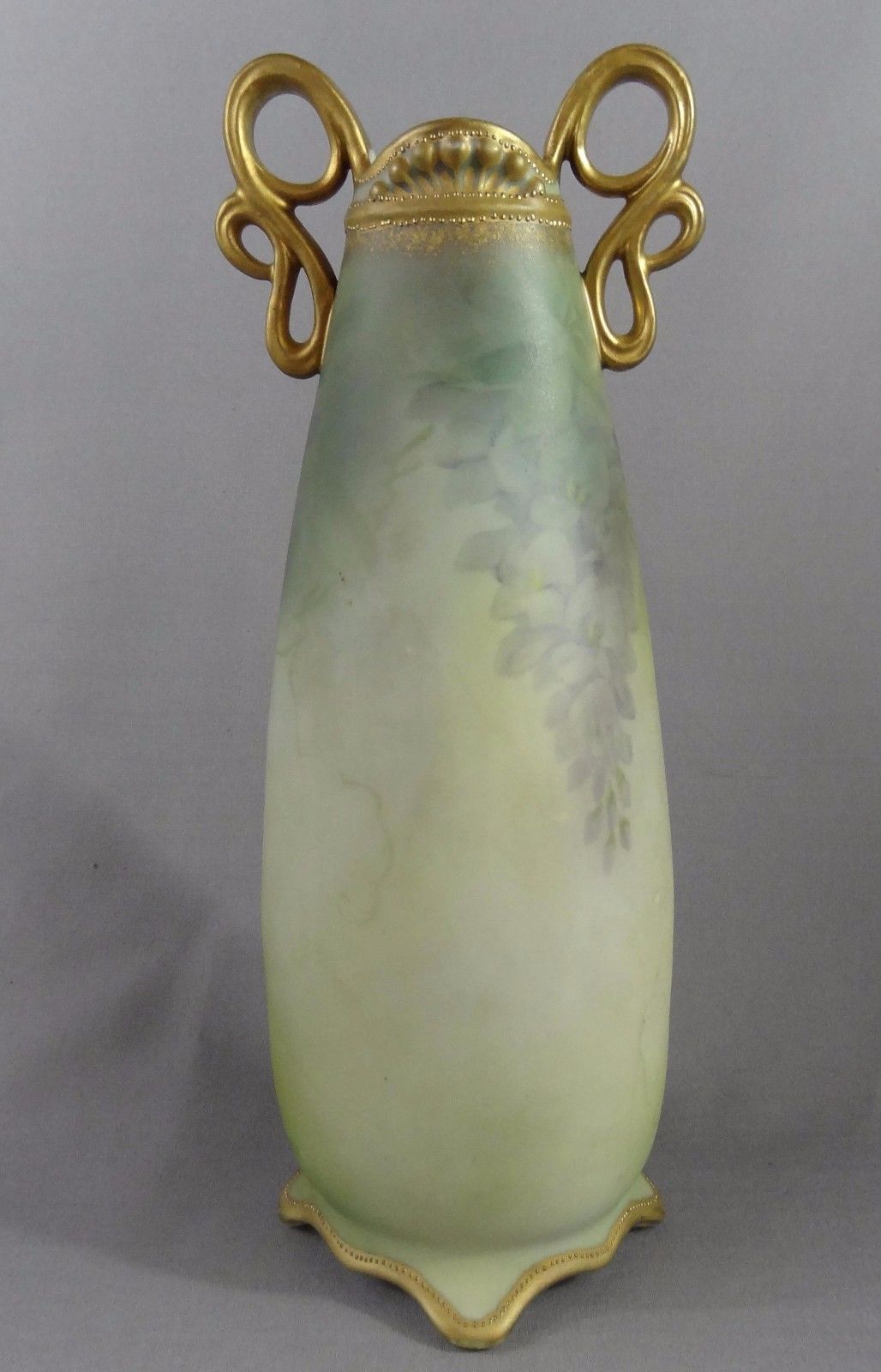 オールドノリタケ 花瓶‐　金の蔦と藤