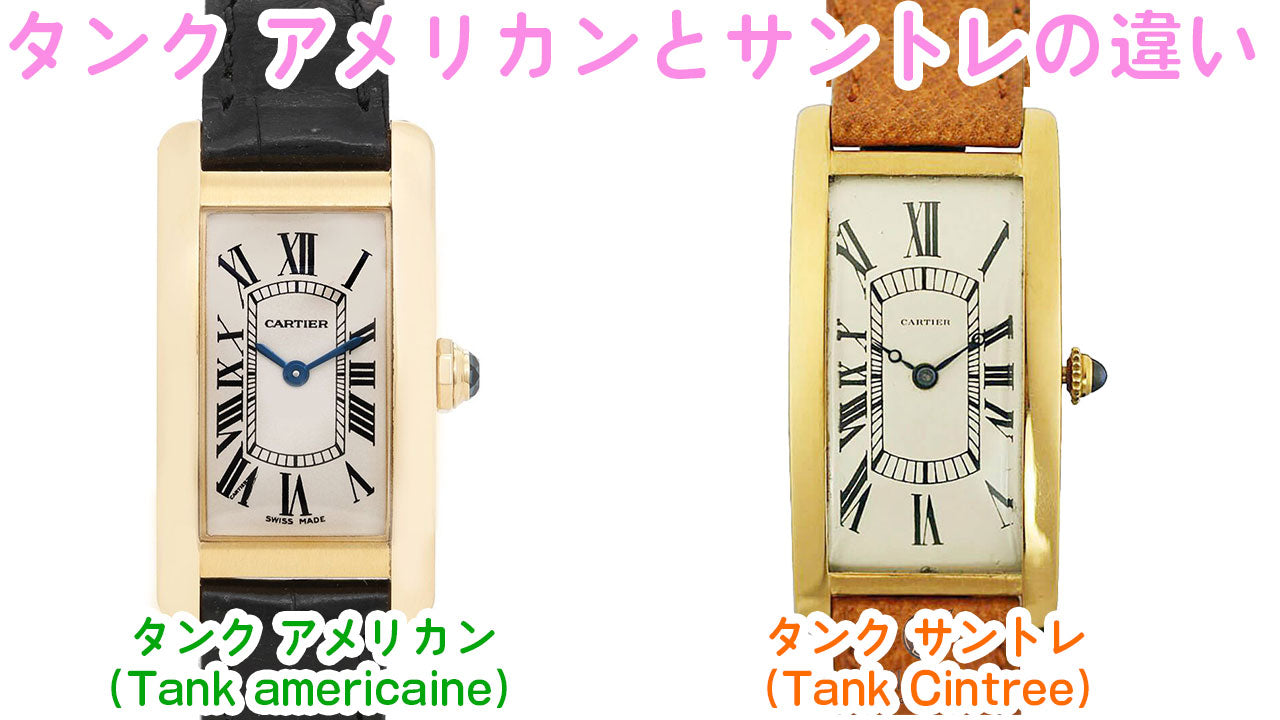The difference between the Cartier Tank Americaine and the Tank Cintrée