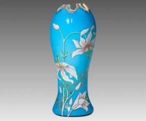 ルグラ　アールヌーボ　エナメル　花瓶