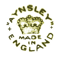 吹き出しが使われてない、上にAYNSLEYの文字・下にENGLANDが円を描くように 書かれた文字の中央に王冠