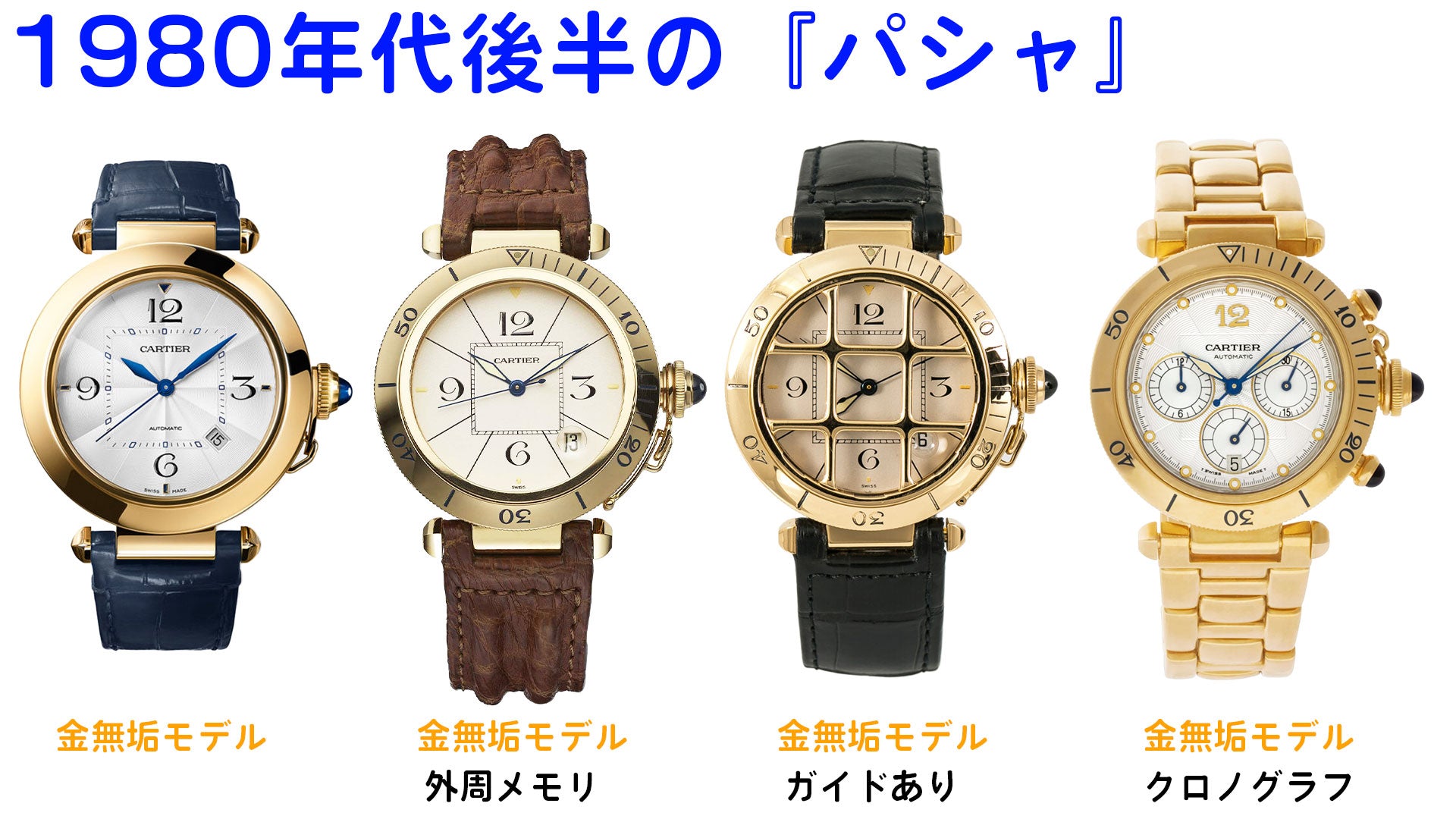 カルティエ腕時計　1980年代後半に作られた『パシャ』高級ライン
