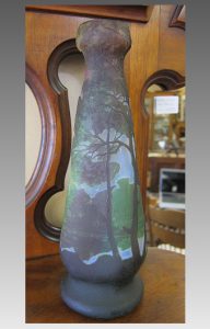 大きい　ルグラ　カメオガラス　マルチカラー　花瓶