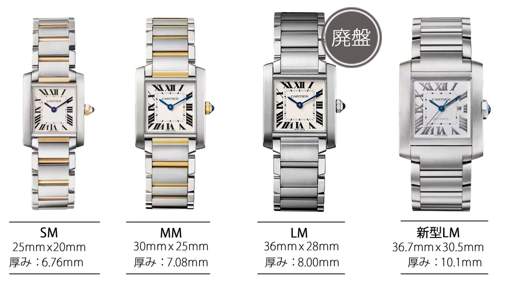 Cartier Francaise Watch Sizes