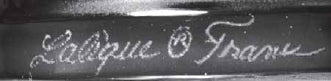 ラリック1945年以降の線刻サイン本物