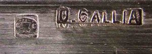クリストフル　galliaの刻印