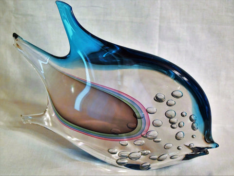 ベネチアングラス・ムラノガラスのソンメルソ技法を使った花瓶