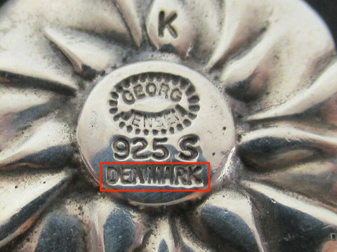 ジョージジェンセンの刻印　デンマーク（DENMARK）
