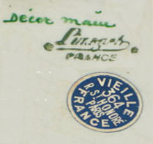 リモージュのマーク（刻印、バックスタンプ）　limoges-retailers-mark-1930