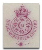 ロイヤルウースター royal worcesterのマーク1919-1
