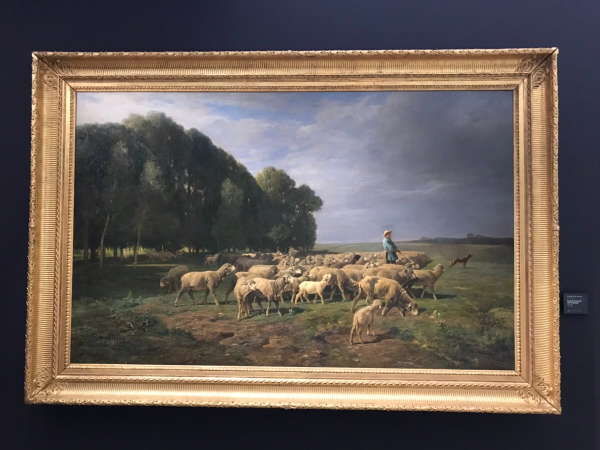 オルセー美術館に展示してある絵画　羊を先導する羊飼い
